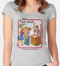 Camiseta entallada de cuello redondo Vende tu alma