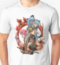 Steel Ball Run Characters Slim Fit T-Shirt