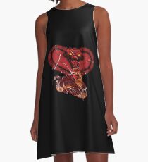 Vestido acampanado Snakes