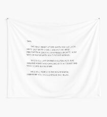 jersey shore anonymous letter to sammi Wall Tapestry