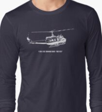 UH-1H Huey Helicopter Long Sleeve T-Shirt