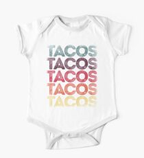 Retro Tacos T-shirt Vintage Taco Tuesday T shirt Mexican Tee Short Sleeve Baby One-Piece