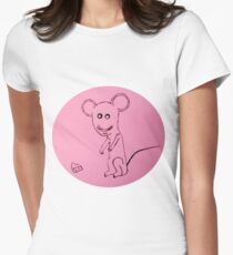 Mouse - Souris - Martin Boisvert T-shirt col V femme