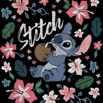 Lilo Stitch pattern Sticker for Sale by saracurrys