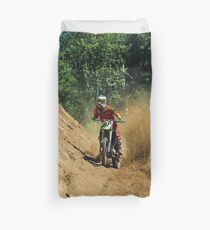Dirty Tricks (Dirt Bike Racing) Duvet Cover