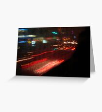 Rainy night Greeting Card