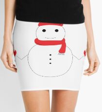 SNOWMAN Design Christmas Gift For Boys Girls Kids Grand Parents Friends Mini Skirt