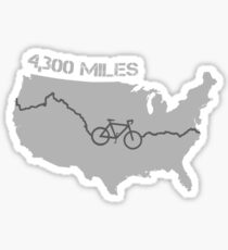 TransAmerica Bicycle Trail v2 Sticker