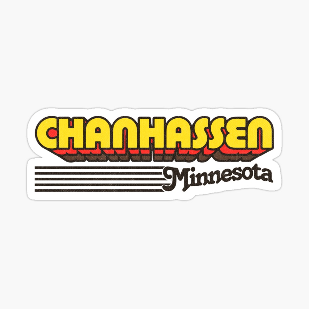 Chanhassen, Minnesota | Retro Stripes Sticker