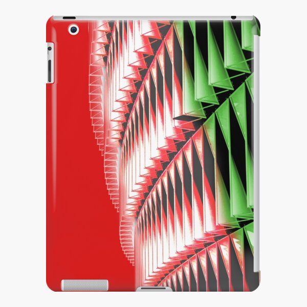 Red green white abstract structure iPad Snap Case