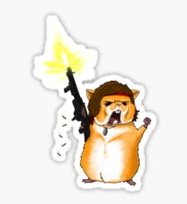 Hamster Rambo Sticker