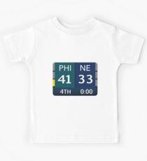 EAGLES SUPER BOWL CHAMPS (Anzeigetafel- 41-33) Kinder T-Shirt