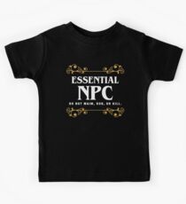 Essential NPC Non-Playable Character Gaming DnD Kids Tee