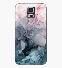 Blush und Paynes graue fließende abstrakte Malerei Hülle & Skin für Samsung Galaxy