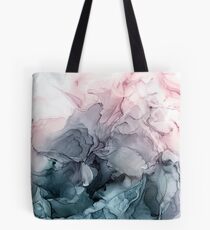 Blush et peinture abstraite grise de Payne Tote bag