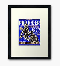 Reunion Pro Rider Extreme Sport 1977 Sunday, Dec 9th, 1977 - Freestyle International Show Framed Print