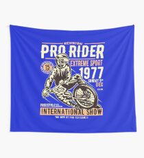 Reunion Pro Rider Extreme Sport 1977 Sunday, Dec 9th, 1977 - Freestyle International Show Wall Tapestry