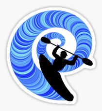 Kayak Swirl Sticker
