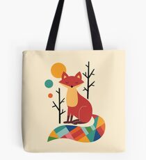 Rainbow Fox Tote Bag