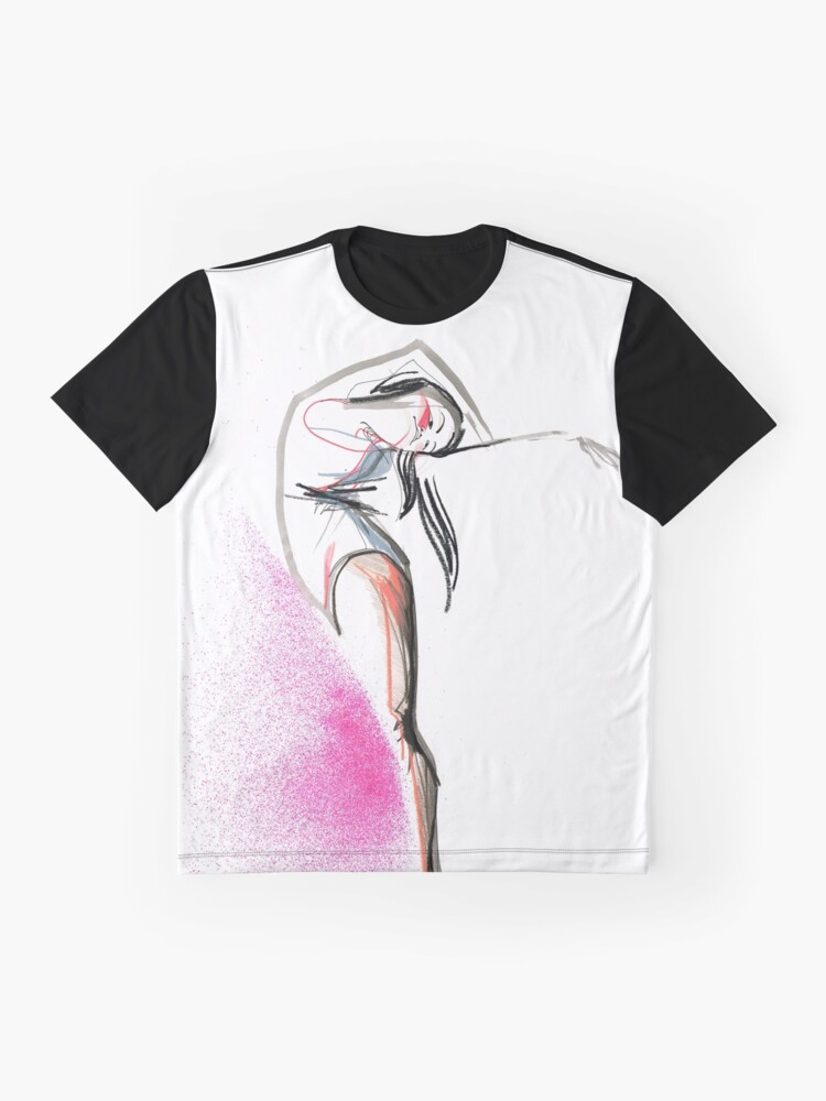 Alternate view of Expressive Dance Drawing Graphic T-Shirt