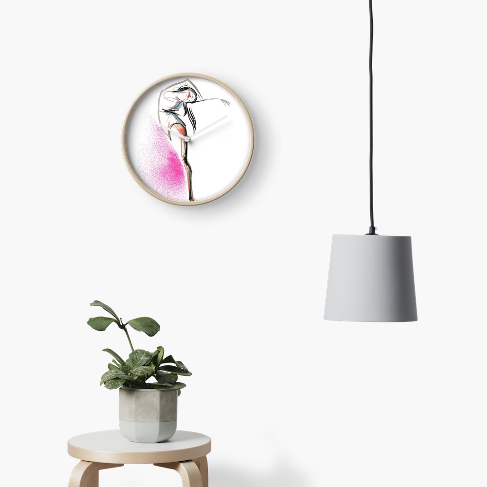 Expressive Dance Drawing Clock