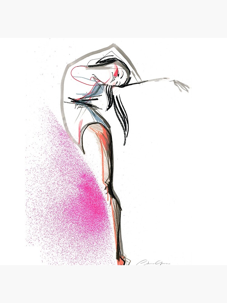 Expressive Dance Drawing by CatarinaGarcia