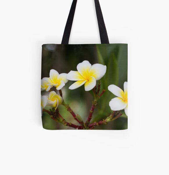 Frangipani leelawadee flowers All Over Print Tote Bag