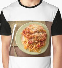 Chicken Parmesan with Linguine Graphic T-Shirt