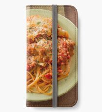 Chicken Parmesan with Linguine iPhone Wallet/Case/Skin