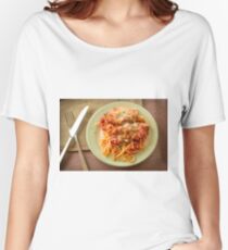 Chicken Parmesan with Linguine Women's Relaxed Fit T-Shirt