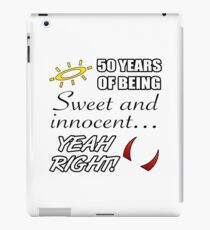 Cute 50th Birthday Humor iPad Case/Skin