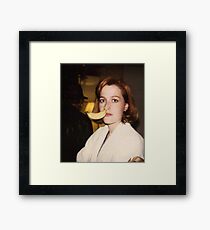 Gillian Anderson Banana Framed Print