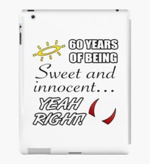 Cute 60th Birthday Humor iPad Case/Skin