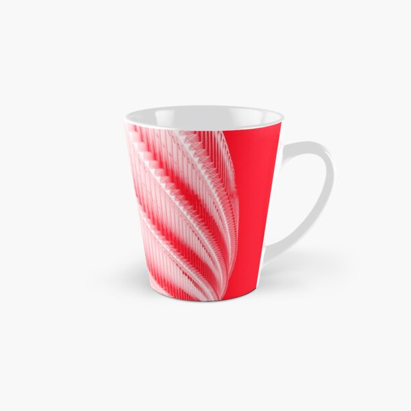 White and red design Tall Mug
