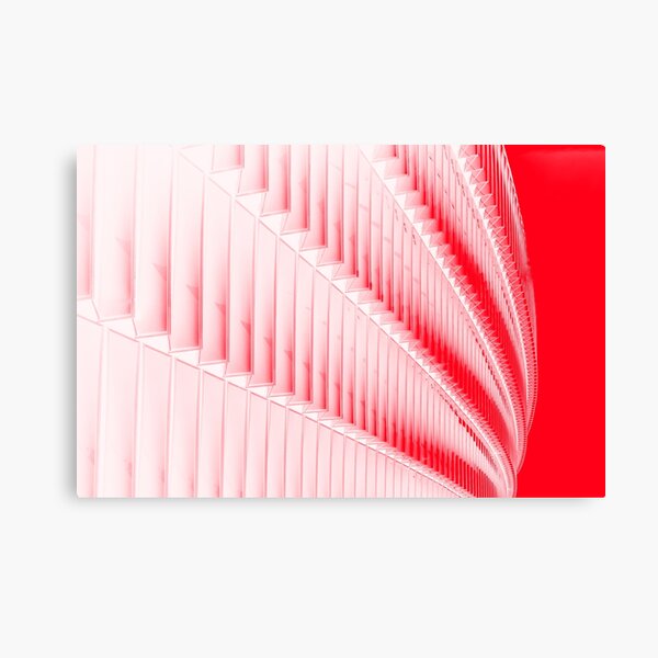 White and red design Canvas Print