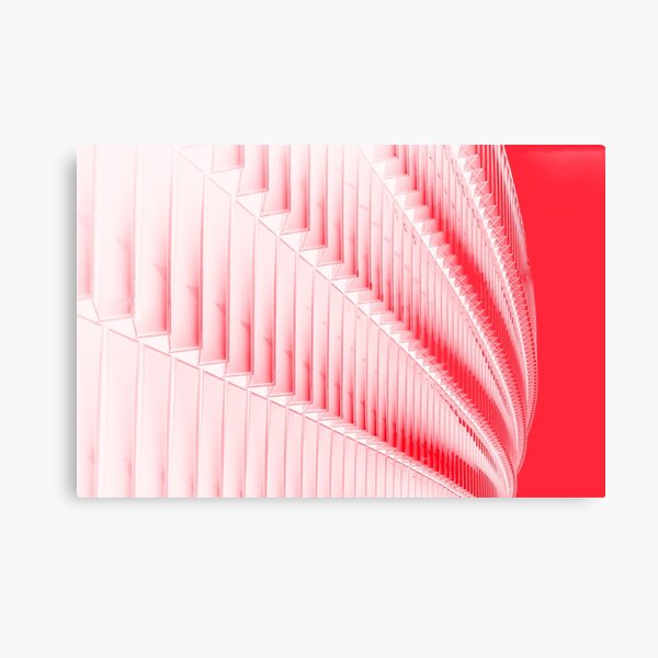 White and red design Metal Print