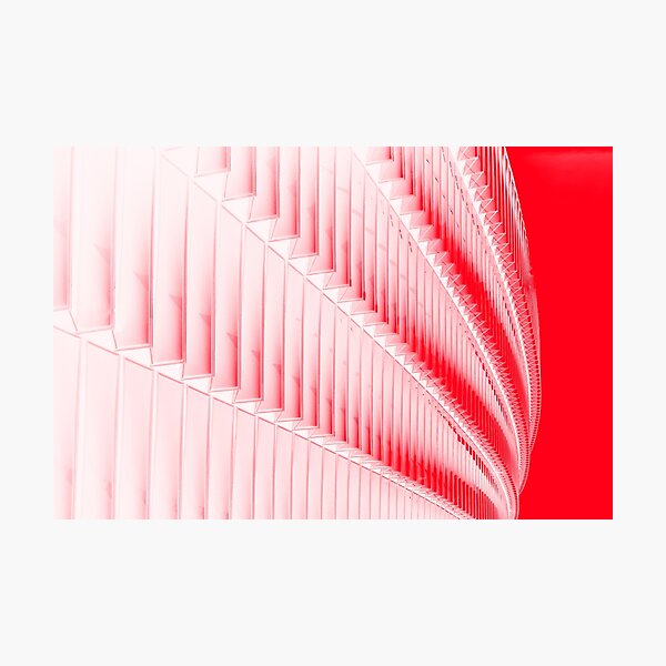 White and red design Photographic Print