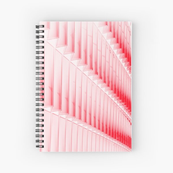 White and red design Spiral Notebook