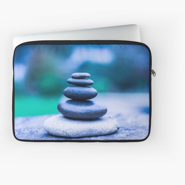 Zen stones blue Laptop Sleeve