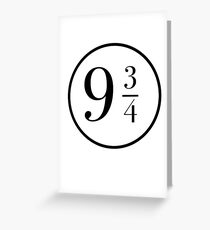 9 3/4 at Kings Cross Greeting Card