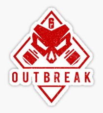Ausbruch (rot kiesig) Sticker