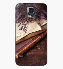 Stillleben mit alten Büchern und Lavenda Hülle & Skin für Samsung Galaxy