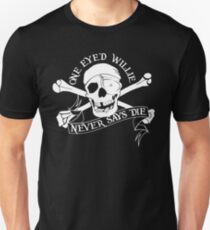 Ein Augen Willie sagt nie sterben Slim Fit T-Shirt