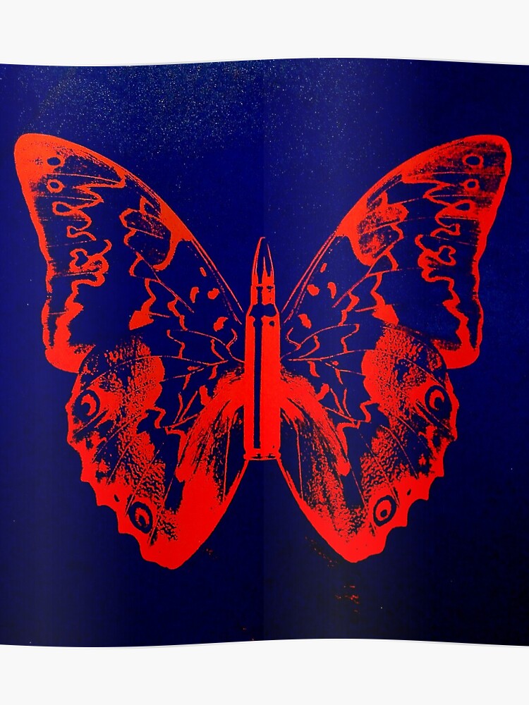 Bullet Butterfly Poster