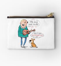 My dog has fleas - Ukulele cartoon Zipper Pouch