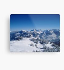 kitzbuhel winter wonderland Metal Print