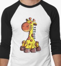 Little Cute Giraffe Cartoon Men's Baseball ¾ T-Shirt