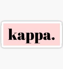 kappa Sticker