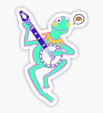 rainbow connection pink Sticker