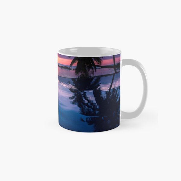 Tropical sunset pool Classic Mug
